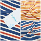 Dog Shirts Cotton Striped T-Shirt, Summer Pet Clothes for Small Dogs, 2-Pack Soft Puppy Apparel Cat Tee, Breathable Stretchy, Blue Yellow XL
