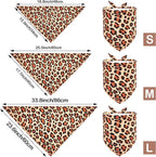 10PCS Dog Bandanas Large Animal Print Triangle Bibs Head Scarves Zebra Leopard Snake Tiger Peacock Cheetah Giraffe and Cow for Extral Large XL XXL Breed Boy and Girl Grooming Accessories
