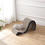 CSR1013A Kona 27" Modern Cardboard Double-Sided Wave Cat Scratcher with Catnip, Ink