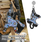 NESTROAD No Pull Dog Harness with Leash, Reflective No Choke Pet Vest Harness,Adjustable Soft Padded Dog Harness with Easy Control Handle for Medium Dogs(Checkered Blue,Medium)