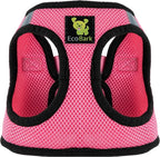 EcoBark XS Dog Harness - Step in Toy Breed Dog Harnesses - Extra Small Eco-Friendly Body Halter Vest - Reflective Tiny Soft Mesh (Bubblegum Pink, XS)
