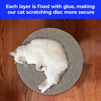 Round cat Scratcher Refill, 10 inch Diameter, 7/8 inch Thickness Scratcher Replacement Pads, Scratching Board Circle, Scratch pad, scratchers for Indoor Cats (1pcs)