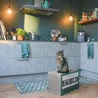 Mixtape Cardboard Cat Scratcher, Large (54 x 31 x 35 cm), Emerald