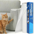 Cat Scratch Furniture Protector Roll, 16"x79" Couch Protector from Cat Claws, Custom-Cut Clear Anti-Scratch Tape for Sofa Corner & Door, No Residue Cuttable Cat Deterrent