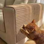 Self-Adhesive Cork Cat Scratcher Mat, 40x12 Inch Cut to Size, Long-Lasting Durable Cat Scratching Pad for Couch, Natural Furniture Protector for Indoor Cats