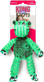 KONG Floppy Knots - Knotted Rope Dog Toy Entices Play - Tug Toy Satisfies Natural Instincts - Dog Supplies with Floppy Design & Minimal Stuffing - Hippo, for Medium/Large Dogs