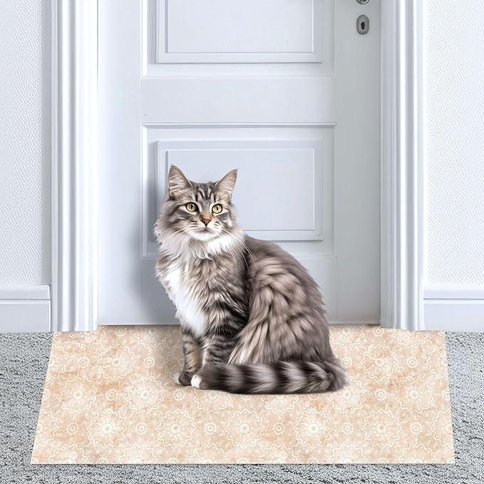 Wild Living Cat Carpet Protector for Pets Prevents and Provides a Solution to cat Ripping up Carpet Under Door Anti Scratch Door Protector cat Scratch Carpet Protector mat with Adhesive