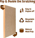 5 in 1 Cat Scratching Pads for Indoor Kitten Play, Recyclable and Durable Corrugated Cardboard Cat Scratcher Pad Suitable for Rest, Grinding Claws and Play (5 Pack)