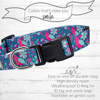 Lucky Love Dog - Adjustable Dog Collar with Easy Click Buckle for Medium Dogs, Durable, & Comfortable for Male & Female Dogs, Pet Collar for Puppies & Adult Ones - Carriebelle, Medium