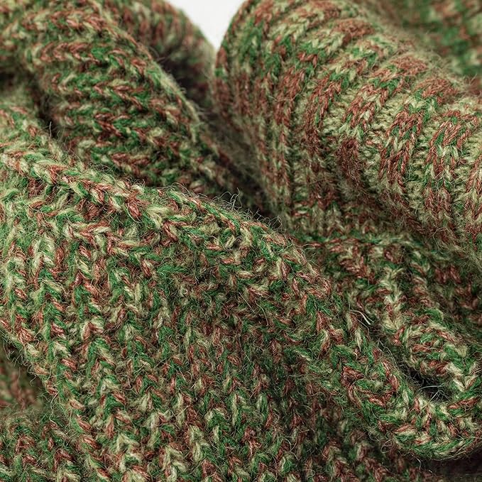Fitwarm Knitted Turtleneck Dog Sweater, Thermal Dog Winter Clothes for Small Dogs Boy Girl, Holiday Pet Outfit, Heather Green, XS