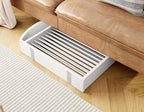 Folding No-Assembly Freestanding Dog Gate with Door,32" Heights Foldable Pet Fence,144" Extra Wide Accordion Puppy Folding Playpen for Doorways,House,Stairs (6 Panels,White)