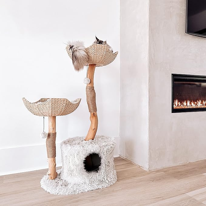 Mau Lifestyle Gray Cento Cat Tree, 45.5" H, 37 LBS, Grey/Gray