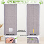 Natural Sisal Cat Scratcher Mat, Wall Scratcher Carpet, Cat Climbing Wall, Large Tall Scratching Post, Sofa Protector, Scratching Mat Pad for Indoor Cats (Gray, 39.3" Lx15.7 W, 1PC)