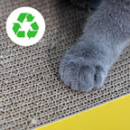 Portable Durable 29.5Inch Cat Scratcher Toys, Cat Scratch Lounge Made from Corrugated Cardboard Cat Scratchers House for Indoor Cats and Kittens, Cat Scratch Bed (Figure of Eight Colorful)