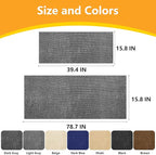 Cat Scratch Pad for Wall,Cuttable and Adhesive Cat Scratching Mat,Fun Interactive Scratcher,Cat Scratch Furniture Protector (Light Gray,39.3×15.8inch)