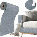 ReWallpaper Cat Scratch Mat Self Adhesive Grey Cat Carpet Roll Peel and Stick Scratch Pad Durable Furniture Protector for Chair Legs Desk Door Side Wall Corner Easy Cut Claw Guard Pet Safe 12inx6.5ft