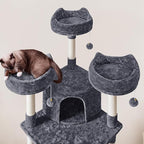Topeakmart Cat Tree 76inch, Large Cat Tower with Condo Scratching Post for Inoor Cats Play Rest