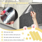 Cat Scratch Furniture Protector, 39.3''x15.8'' Trimmable DIY Self-Adhesive, Durable Corner Scratcher Couch Protectors from Cat Claws for Sofa, Tree Shelves & Scratching Posts (Dark Gray)