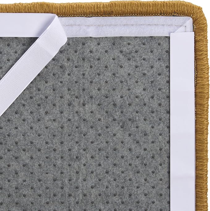 SAFAVIEH Cat Scratch Mat Pad Collection, 12" x 20" Oval, Beige, Sisal & Jute Boucle Weave, Velcro & Slip Resistant Backing
