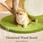 797Audio Natural Wood Flower Cat Tree, Modern Cat Tower with Real Solid Wood Branch, Luxury Aesthetic Cat Tree with Scratching Post, Scratch Pad, Cat Tree Tower for Indoor Large Adult Cats, Baby Pink