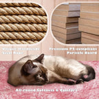 Yaheetech 54in Cat Tree Tower, Multi-Level Cat Tree for Indoor Cats with Scratching Posts, Dangling Balls Cat Play House, Pink