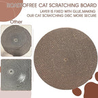 Round Cat Scratcher Refill 10 inch Diameter 7/8 Inch Thickness Circle Cardboard Cat Scratcher Replacement Pads Cat Scratching Boardcat Scratcher Pad for Indoor，3 PCS