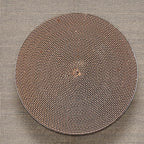 Round Cat Scratcher Pad 10 inch Diameter 3/5 inch Thickness Scratch Replacement Cardboard Cat Scratcher Refill Scratching Board Cat scratchers for Indoor Cats(1 Pc)