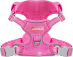 BARKBAY Dog Harness No Pull Mesh for Medium Dogs - Adjustable, Reflective, Comfortable, No Choke, Heavy-Duty - Perfect for Outdoor Training, Walking, and Hiking - Strong & Durable - M & Pink Mesh