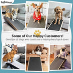 DoggoRamps Dog Ramp for Couch - Furniture Quality Solid Maple - with Anti-Slip Grip & Landing Platform - Adjustable Dog Ramp 14" to 21" - Couch Ramp for Dogs up to 150lbs - Made in North America