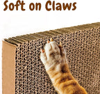 5 in 1 Cat Scratching Pads for Indoor Kitten Play, Recyclable and Durable Corrugated Cardboard Cat Scratcher Pad Suitable for Rest, Grinding Claws and Play (5 Pack)
