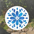 Screen Door Magnets Double Sided – Keep People, Kids, and Dogs from Running into a Screen Door. Saver - Robbins Aria Blue Flower