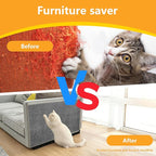 Cat Scratch Pad for Wall,Cuttable and Adhesive Cat Scratching Mat,Fun Interactive Scratcher,Cat Scratch Furniture Protector (Light Gray,39.3×15.8inch)