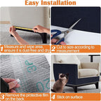 Cat Scratch Furniture Protector - 100" x 13.8" Trimmable Self-Adhesive Cats Claws Scratch Pads, DIY Cat Climbing Couch Protector for Scratch Post Cat Tree Replacement Indoor (Dark Blue)