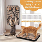2 Pack Art Cat Scratcher, Wall-Mountable Cat Scratch Pad, Wall Cat Scratcher 16.7x11x1 Inch Cat Scratching Board for Indoor Cats Toy(Black & White 1)