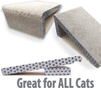 iPrimio Cat Scratch Ramps (2 Ramps for One Price) - Foldable for Travel and Easy Storage - Great for Cats Playing Over, Laying, and Scratching - Patent Pending Design (2 Pack)