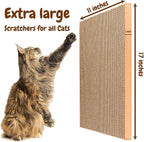 5 in 1 Cat Scratching Pads for Indoor Kitten Play, Recyclable and Durable Corrugated Cardboard Cat Scratcher Pad Suitable for Rest, Grinding Claws and Play (5 Pack)