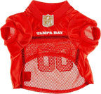 Pets First NFL Tampa Bay Buccaneers Dog Jersey, Size X-Small, Football Shirt Costume for Pet, Dog Sports T-Shirt, NFL Team Clothing for Cats, Licensed Pet Apparel Available in 7 Sizes and 32 Teams