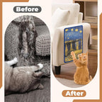 Sisal Cat Scratcher Mat, Cat Wall Scratcher for Indoor Cats, 23.6x15.7 Inch Cat Scratch Pad with Hook & Loop, Wall Mounted Cat Scratching Post to Protect Couch and Carpet（Starry River）