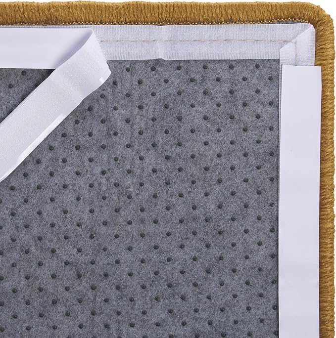 SAFAVIEH Cat Scratch Mat Pad Collection, 16" x 24", Natural Brown, Sisal Boucle Weave, Velcro & Slip Resistant Backing