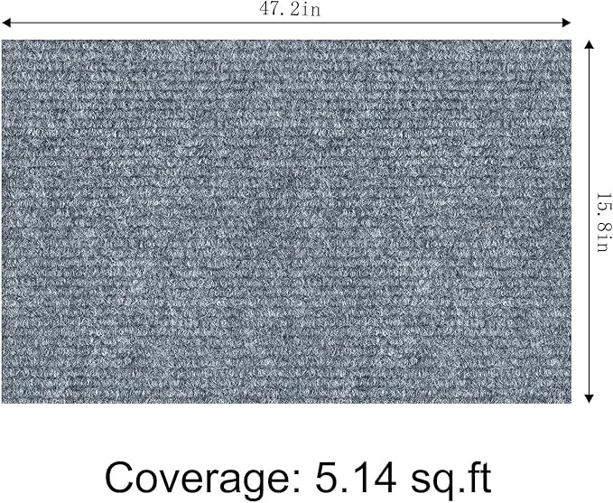 ICOOP Cat Scratch Furniture Protector 15.8"×47.2" Furniture Protectors from Cats Scratching Light Grey Couch Cat Scratch Protector Self-Adhesive DIY Trimmable Wall Mounted Cats Scratcher for Corner