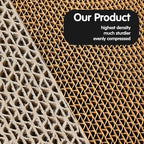 Cat Scratcher, Heavy Duty Scratch Pad, Durable Corrugated Cardboard Scratching Board for Indoor Cats, Double-Sided Usability, Recyclable, with Catnip