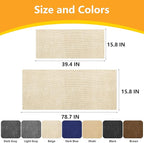 Cat Scratch Pad for Wall,Cuttable and Adhesive Cat Scratching Mat,Fun Interactive Scratcher,Cat Scratch Furniture Protector (Beige,78.7×15.8inch)
