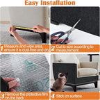 Cat Scratch Furniture Protector - 78.7" x 17" Trimmable Self-Adhesive Cats Claws Scratch Pads, DIY Cat Climbing Couch Protector for Scratch Post Cat Tree Replacement Indoor (Black)