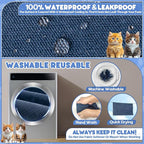 Cat Scratch Furniture Protector - Anti-Slip, Waterproof Sofa Cover to Keep Cats Off, Pet-Friendly Couch Protectors for 3 Cushion Couch, Anti-Scratch Couch Cover for Pets and Kids 118"X71"Navy Blue