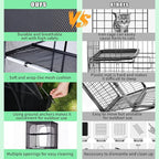 Catio Outdoor Cat Enclosure,4 Tiers Window Catio,Cat Enclosure Sturdy and Durable with Multiple Doors, Easy to Clean(36.2“L× 36.2”W ×72.4" H)