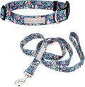 Lucky Love Dog - Adjustable Collar and Leash Set with Easy Click Buckle for Small Dogs, Durable, & Comfortable Collar for Male & Female Dogs, Puppies & Adult - Sweet Holiday Combo, Small