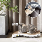 Cat Scratcher, Heavy Duty Scratch Pad, Durable Corrugated Cardboard Scratching Board for Indoor Cats, Double-Sided Usability, Recyclable, with Catnip