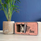 Sardine Cardboard Cat Scratcher, 60 x 30 x 30 cm, Pink
