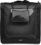 Amazon Basics Folding Portable Soft Pet Dog Crate Carrier Kennel, 42 x 31 x 31 inches, Black