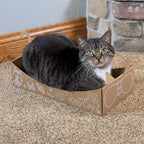 Kitty City Deluxe Cat Toy Box, Brown